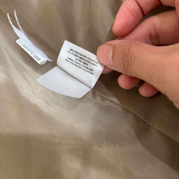 Anne Klein Tan Brown Plaid Windowpane Blazer Jacket XL Open Front Old Money - Picture 8 of 10